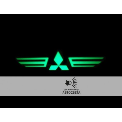Проектор на бампер с логотипом Mitsubishi